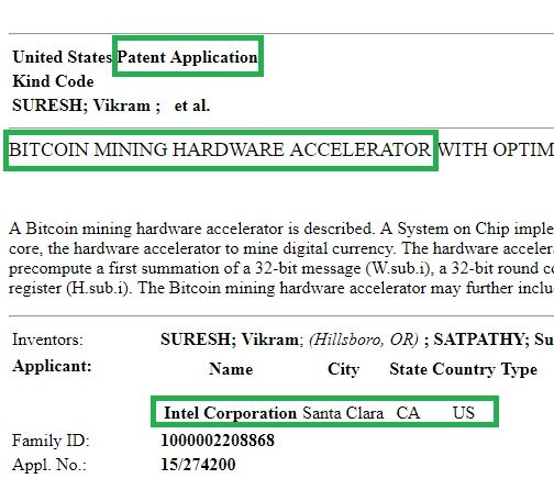 Intel Patented Technology Which Will Make Bitcoin Mining Over 30 - 