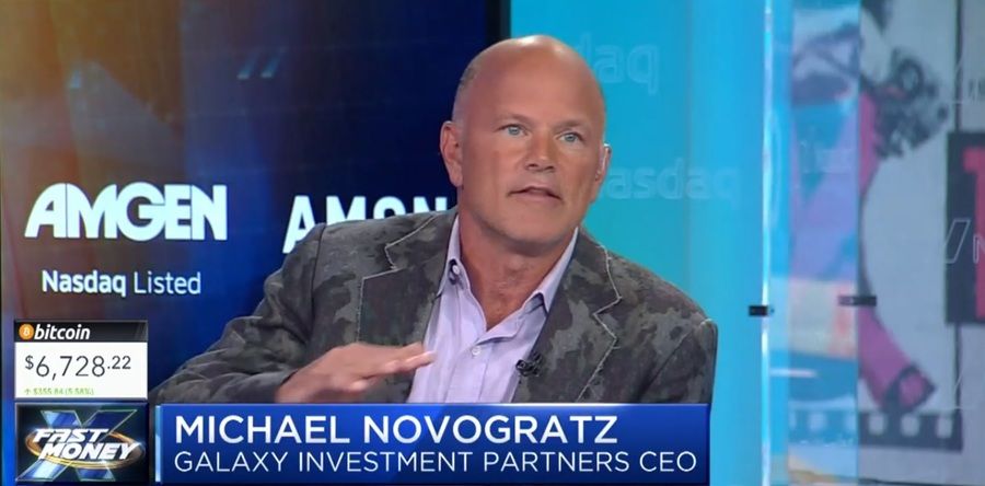 Mike Novogratz Talking about Institutional FOMO on CNBC Fast Money / CNBC podcast photo