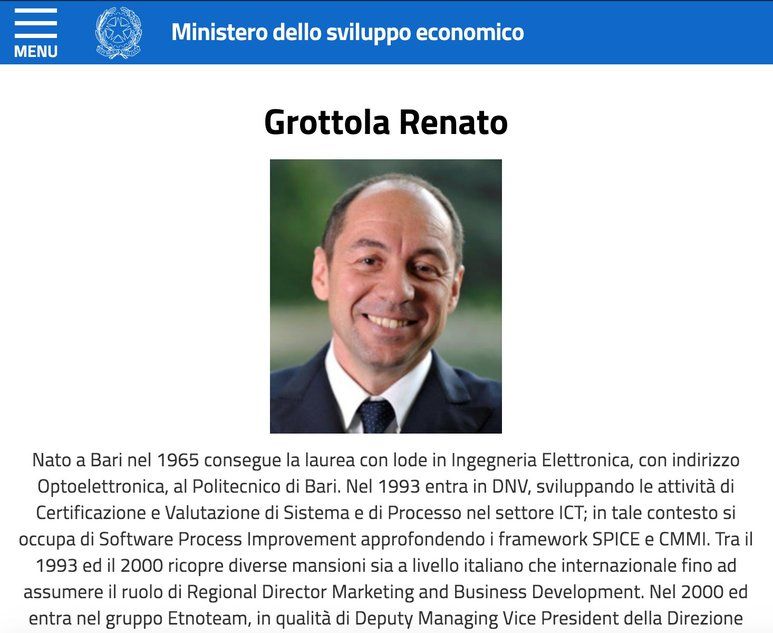 Renato Grottola, a member of VeChain Foundation steering committee. VeChain Italy Unofficial Twitter photo.