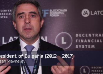 Rosen Plevneliev talk at Blockchain Economic Forum 2019 / Latoken Youtube Screenshot