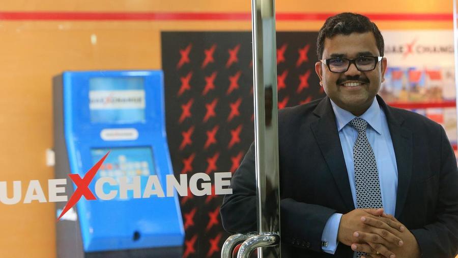 Promoth Manghat, executive director and chief executive of Finablr, expects to grow the company's footprint in cross-border payments using blockchain technology. Ravindranath K / The National