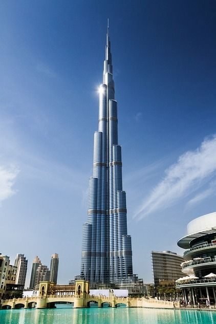 The Burj Khalifa building, Dubai.