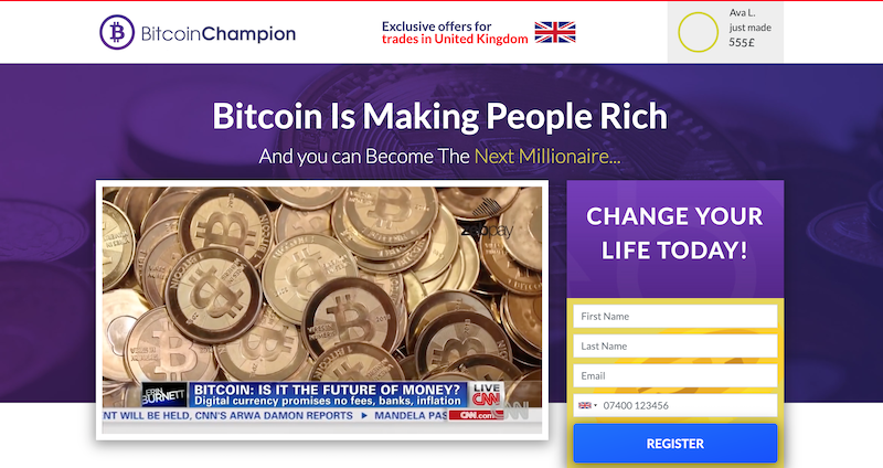 Bitcoin Champion Homepage