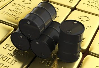 gold undecided as oil prices drop into the negatives