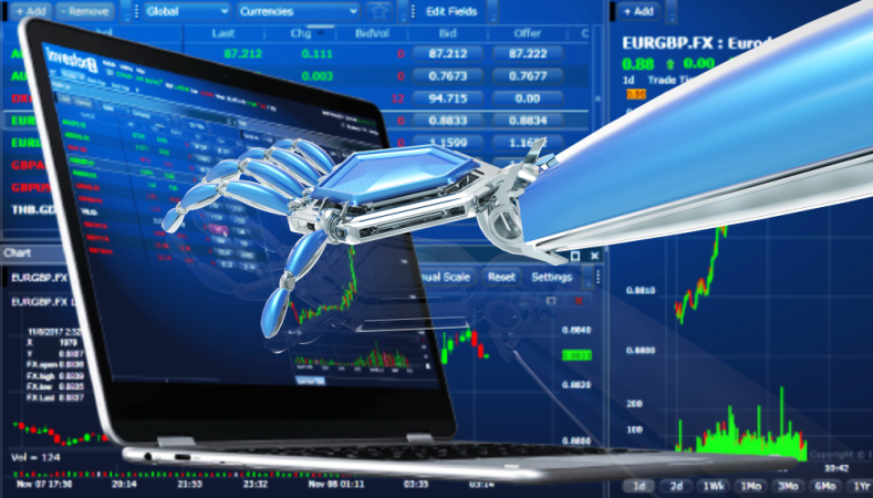 Trading system with robot