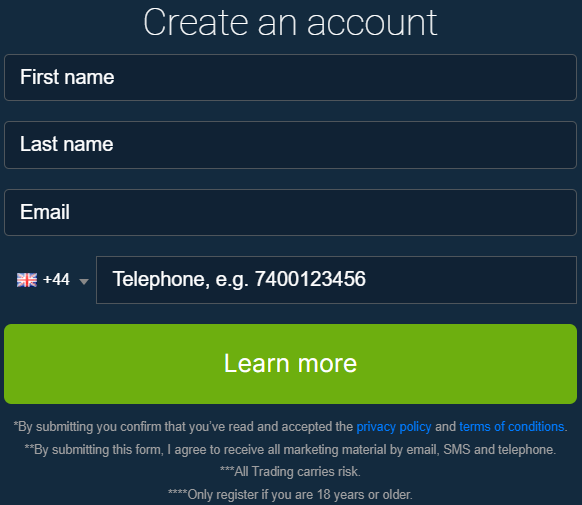 Bitcode Method Create an account