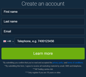Immediate Alpha crear una cuenta