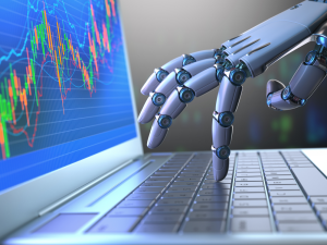 Robot hand and exchange trade